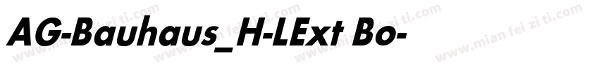 AG-Bauhaus_H-LExt Bo字体转换